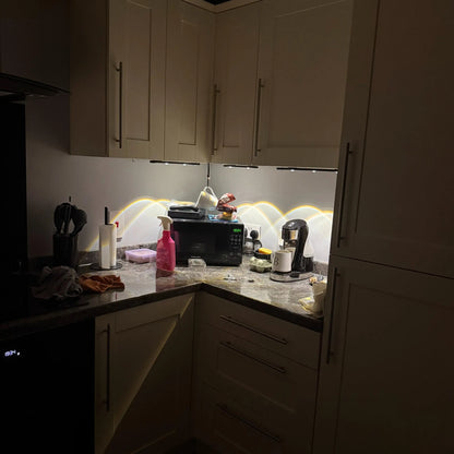 Motion Sensor Light, Usb-Rechargeable LED Sensor Lamp with Adjustable Lighting Modes, Dimmable Lighting, Wireless LED Light for Kitchen Cabinets, Bedrooms and Wardrobes, Night Light for Home Decor and Ambient Lighting #GLOBAL PICKS
